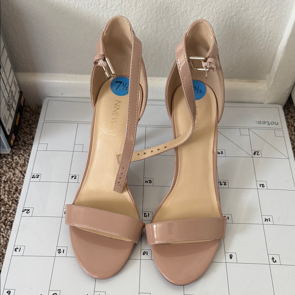 Nine West Nude Heeled Sandals